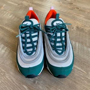Nike Air Max 97 size5.5Y (7 women) Miami Hurricane